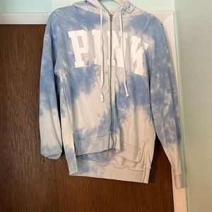 PINK| blue and white Tye-dye jacket |